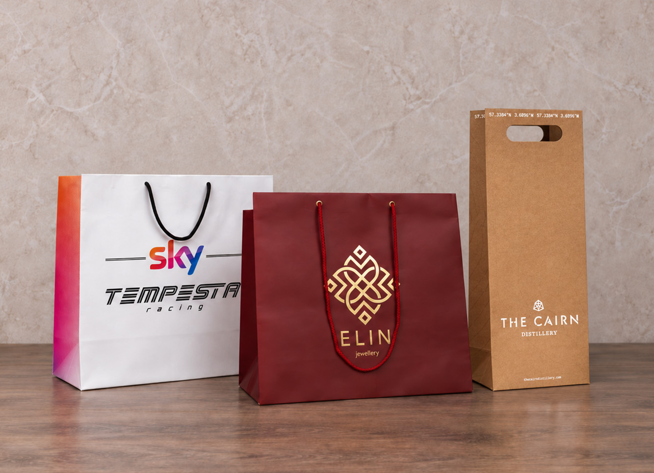 Printed luxury bags