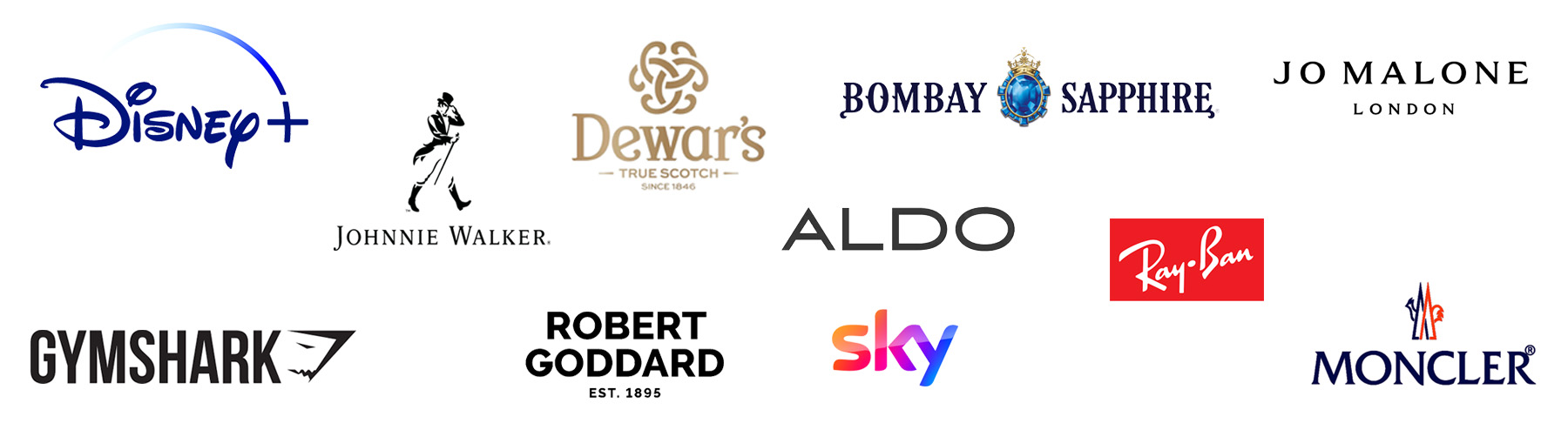 Logos of customer who have used CarrierBags.co.uk
